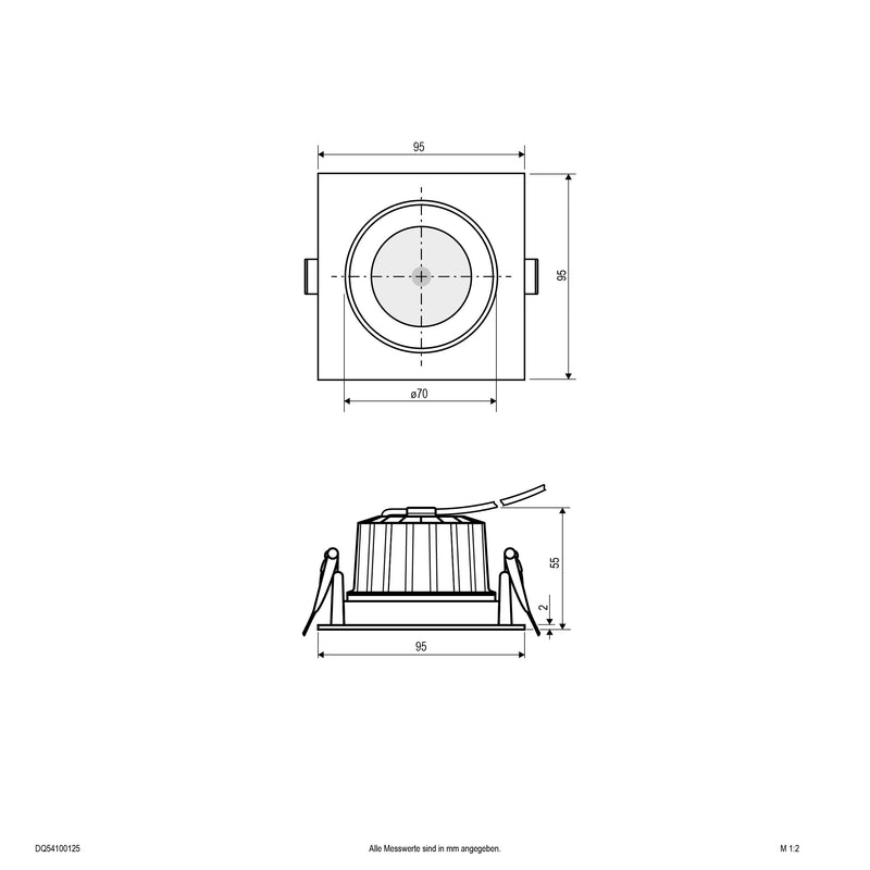 EVN Lichttechnik - Downlight/Strahler/Flutlicht LED-Deckenleuchte DQ54100125 schwenkbar