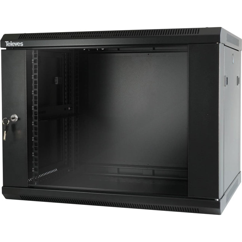 Televes - Leergehäuse 19" Netzwerkschrank MSR198 8U