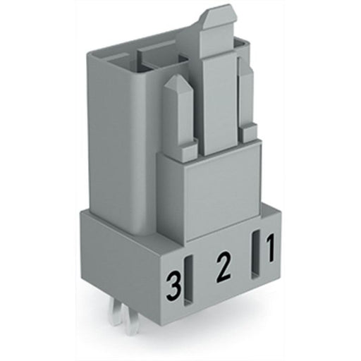 WAGO - Leiterplattensteckverbinder Stecker für Leiterplatten 890-853 3-polig,grau − 100 Stück