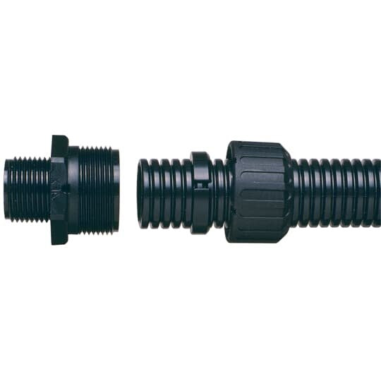 ABB Stotz S&J T&B - Kunststoff-Wellschlauch-Verschraubung Verschraubung gerade AR34/M32/A/BL M32 schwarz − 10 Stück