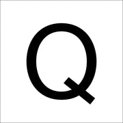 RZB - Beschriftung Buchstaben/Zahlen Buchstabe "Q" 99223.013.Q 120mm