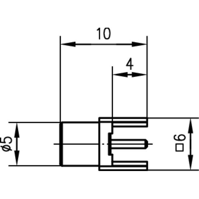 Telegärtner - Koax-Steckverbinder MCX-Anbaubuchse LTP TA 100024998 RASTER 5.08 − 5 Stück
