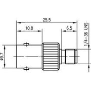 Telegärtner - Koax-Kupplung Adapter BNC-SMA (F-F) 100023639 − 5 Stück