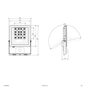 EVN Lichttechnik - Downlight/Strahler/Flutlicht LED-Strahler LFE500940BM m. Bewegungsmelder