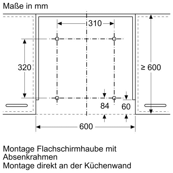 Bosch - Zubehör/Ersatzteile für Dunstabzugshauben Absenkrahmen DSZ4660
