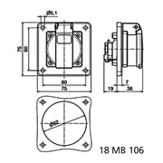 Bals Elektrotech - Schutzkontakt-Anbausteckdose Schutzkontakt-Anbausteckdo 71115