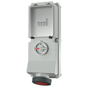 Mennekes - CEE-Steckdose abschaltbar, abgesichert (IEC 60309) Wanddose DUO 7243 63A,4p,6h,400V,IP67