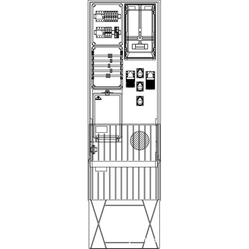 Elsta Mosdorfer - Zähler-Komplettschrank FP A340 N5 1Z 3.HZ RCD-S FP7341.N5S.0113 0/1/1/3 TT