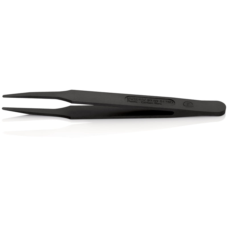 Knipex - Pinzette Kunststoffpinzette 92 09 01 ESD ESD Glatt 115 mm − 1 Stück