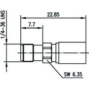 Telegärtner - Koax-Steckverbinder SMA-Kabelbuchse cr AU 100024724 G30 (1.5/3.8) − 5 Stück
