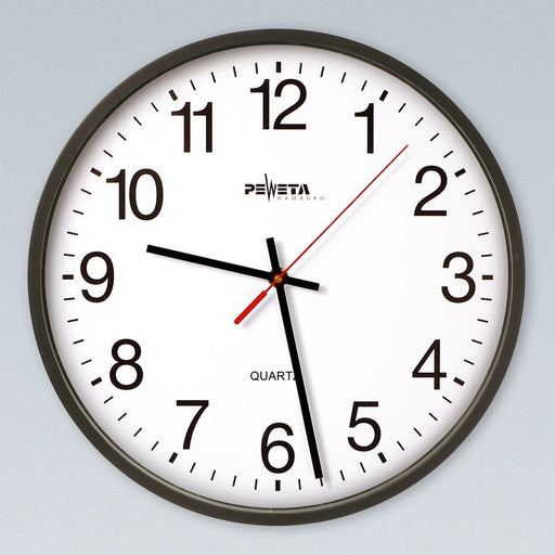 Peweta - Uhr Quarz-Batterie-Uhr 44.130.212 innen,1,5V,D=250mm
