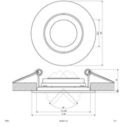 EVN Lichttechnik - Downlight/Strahler/Flutlicht Einbauleuchte rund 620 014 12V GX5,3 50W