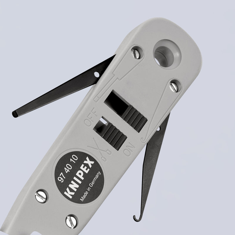 Knipex - Spezialwerkzeug für Kommunikationstechnik Anlegewerkzeug 97 40 10 für LSA-Plus, 175mm