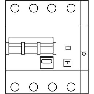 Doepke - Kombination FI-Schalter/Leitungsschutzschalter FI-/LS-Kombination DRCBO4C16/0,03/3NBSK