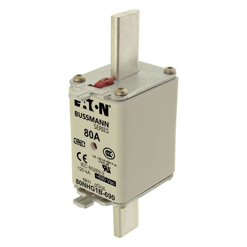 Eaton - Messersicherung Sicherungseinsatz Nieders. 63NHG1B-690 63A AC 690V 120kA − 3 Stück