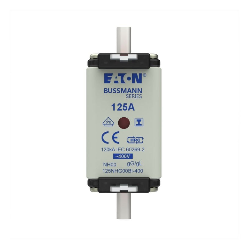 Eaton - Messersicherung Sicherungseinsatz Nieders. 125NHG00BI-400 125A AC 400V 120kA − 3 Stück
