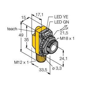 Turck - Ultraschall Taster Ultraschallsensor QS18UNAQ8 − 1 Stück