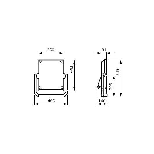 Philips Lighting - Downlight/Strahler/Flutlicht LED-Außenstrahler BVP655 LED #79613300 4000K