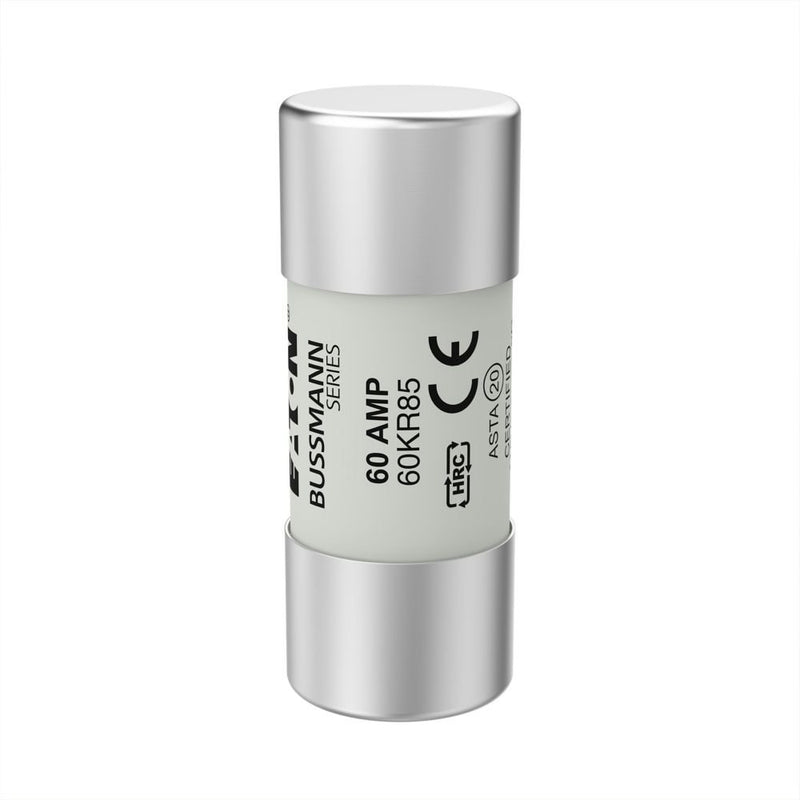 Eaton - Zylindrische Sicherung Sicherungseinsatz 60KR85 60 A, AC 415 V − 20 Stück