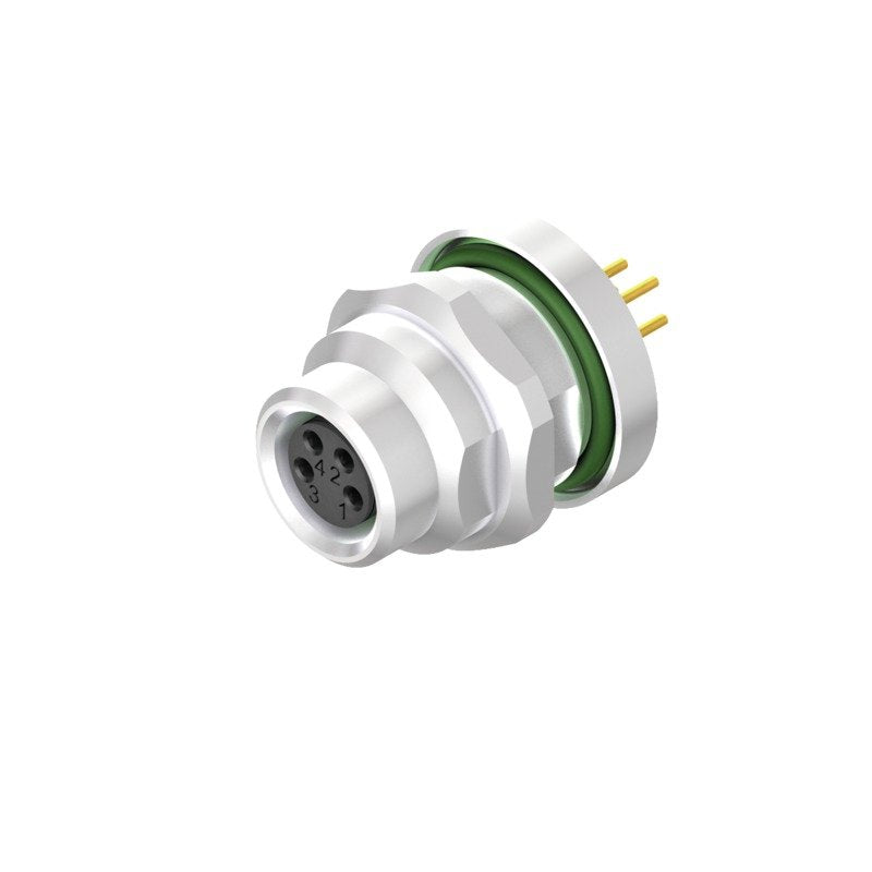 Weidmüller - Rundsteckverbinder, Einbau (PCB) Stecker SAIE-M8B-8-TL-HW Buchse,ger.,,M8 Gew. − 20 Stück