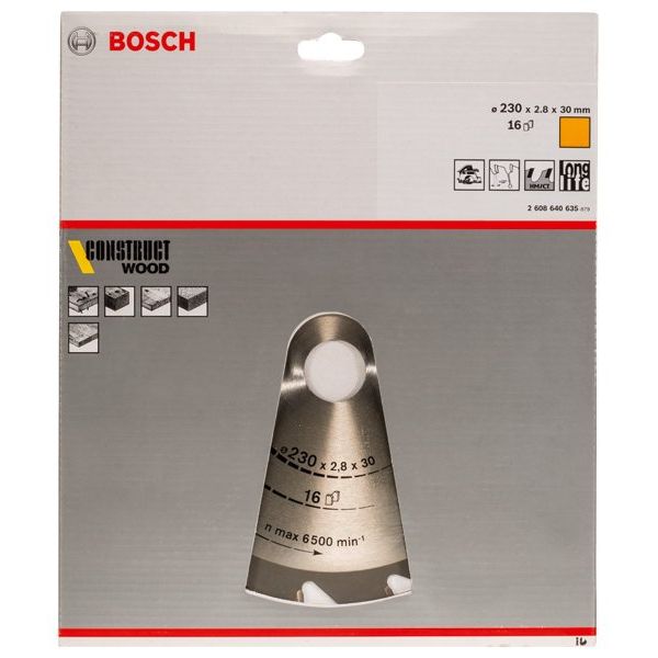 Bosch - Kreissägeblatt PRO Construct Wood 2608640635 Kreissägeblatt 230 x