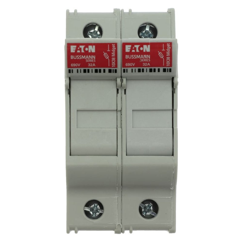 Eaton - Halter für zylindrische Sicherung Sicherungshalter Niedersp. 2Pole 30A #CHM2DU 32A AC 690V 2polig − 6 Stück