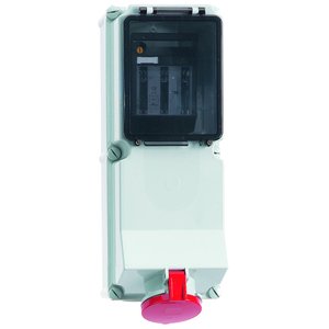 Bals Elektrotech - CEE-Steckdose abschaltbar, abgesichert (IEC 60309) Wandsteckdose abgesichert 15154 63A 5p 400V 6h IP44