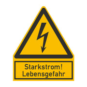 Cimco Werkzeuge - Warn-/Hinweisschild WS Starkstr.Lebensgef.Fol. 182730 Gr. 244x200x1