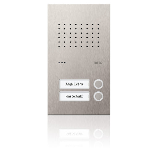 Ritto - Türstation für Türkommunikation Türstation Pur Edelstahl RGE1810225 Acero Audio, 2WE