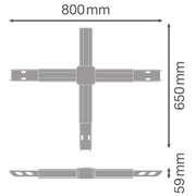 Ledvance - Elektrisches Zubehör/Ersatzteile für Leuchten X-Verbinder 8-pol. TRS.FL. X01-NODE8PWT