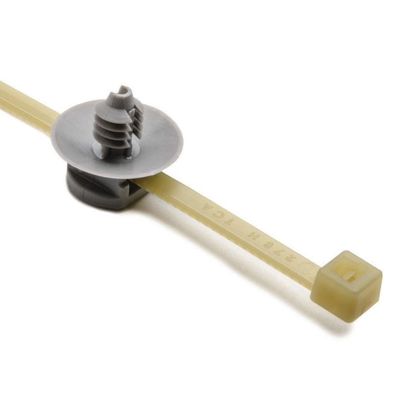 HellermannTyton - Kabelbinder Befestigungsbinder T30RFT5-PA46-GY(500) − 500 Stück