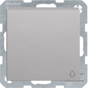 Berker - Steckdose SCHUKO-Steckdose alu/lack 47516084 mit Klappdeckel