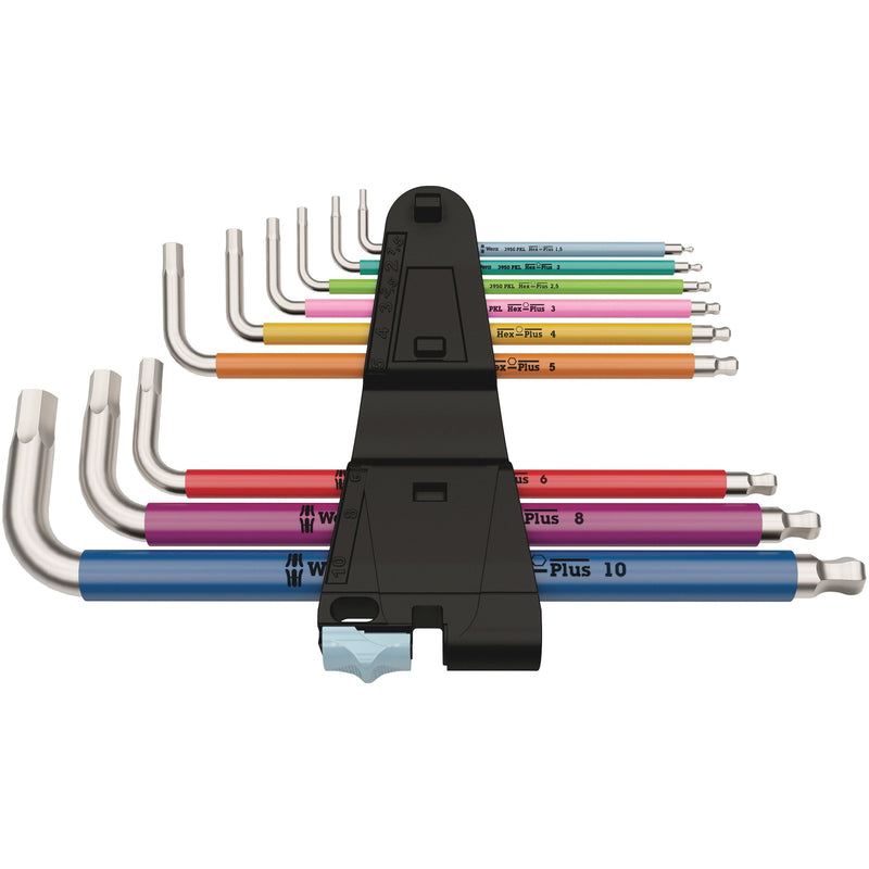 Wera - Innensechskantschlüsselset Hex-Plus Winkelschlüssel 05022669001 1,5-10mm, m. Haltef