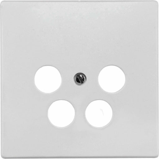 Wisi - Abdeckrahmen Abdeckung DD-Dosen, 4-Loch DW49T 85x85 mm − 1 Stück by Wisi
