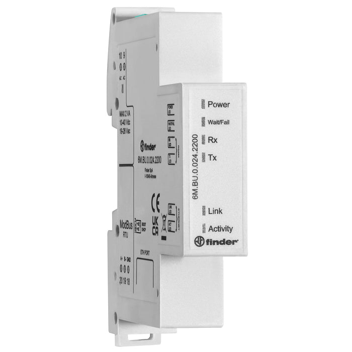 Finder - Feldbus, Dez. Peripherie - Kommunikations-Modul Modbus-Gateway 6M.BU.0.024.2200 f.Messwandler  − 1 Stück
