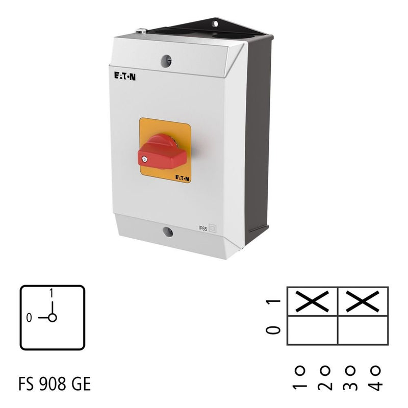Eaton - Lasttrennschalter EIN-AUS-Schalter T3-1-102/I2-RT T3 32A Aufbau