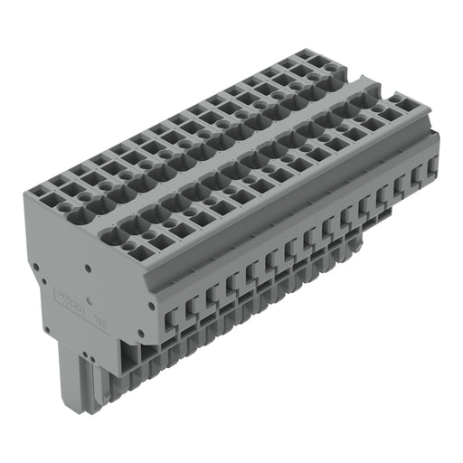 WAGO - Ein- und mehrpolige Klemmenleiste 2-Leiter-Federleiste 769-135 CAGECLAMP,4mm²,gr − 5 Stück