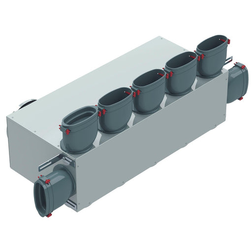 Helios Ventilatoren - Zubehör/Ersatzteile für Ventilatoren Multi-Verteilerkasten FRS-MVK 5+2-51/160 FlexPipe, oval 51