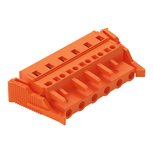 WAGO - Kabelsteckverbinder für Leiterplattensteckverbinder 1-Leiter-Federleiste 231-706/037-000 CAGECLAMP,2,5mm²,or − 25 Stück