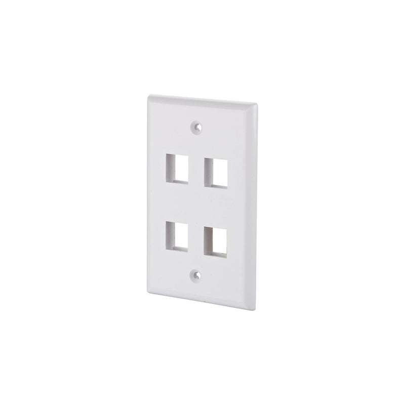 Metz Connect - Kommunikationsanschlussdose Kupfer Keystone Anschlussdose 1309172402KE US- Style 4 Port