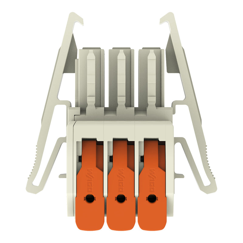 WAGO GmbH & Co. KG - Ein- und mehrpolige Klemmenleiste 1-Leiter-Federleiste 831-1103/037-000 Push-inCAGECLAMP,lgr − 24 Stück