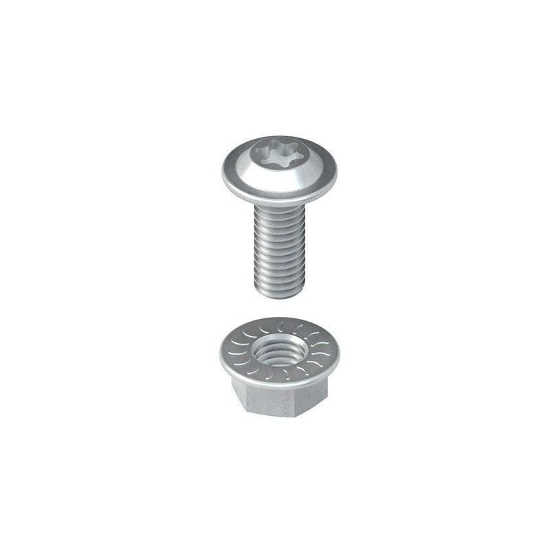 Niedax - Maschinenschraube/Bolzen Linsenkopfschraube M6 LFM 6X16-TX V Länge 16mm − 50 Stück