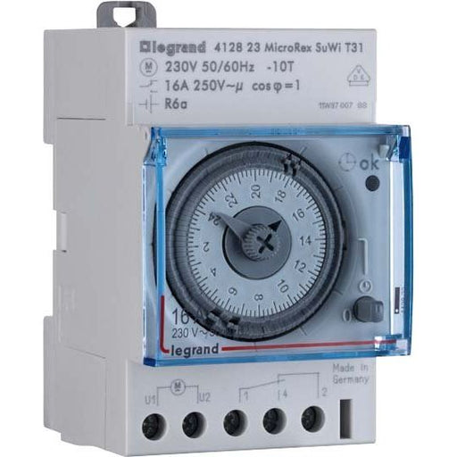 Legrand - Verteilerschaltuhr analog Wochenschaltuhr Legrand 412828 230V