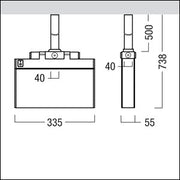 Zumtobel Group - Mechanisches Zubehör/Ersatzteile für Leuchten Pendelabhängung ECOSIGN C #22168744 API500