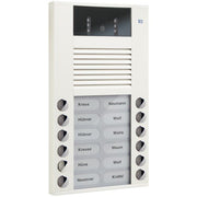 TCS Tür Control - Türstation für Türkommunikation Video color Außenstation AVE14123-0018 12Tast 2reih.AP ws