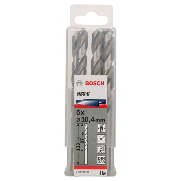Bosch - Bohrer PRO Metal HSS-G 2608585525 Spiralbohrer 10,4 x