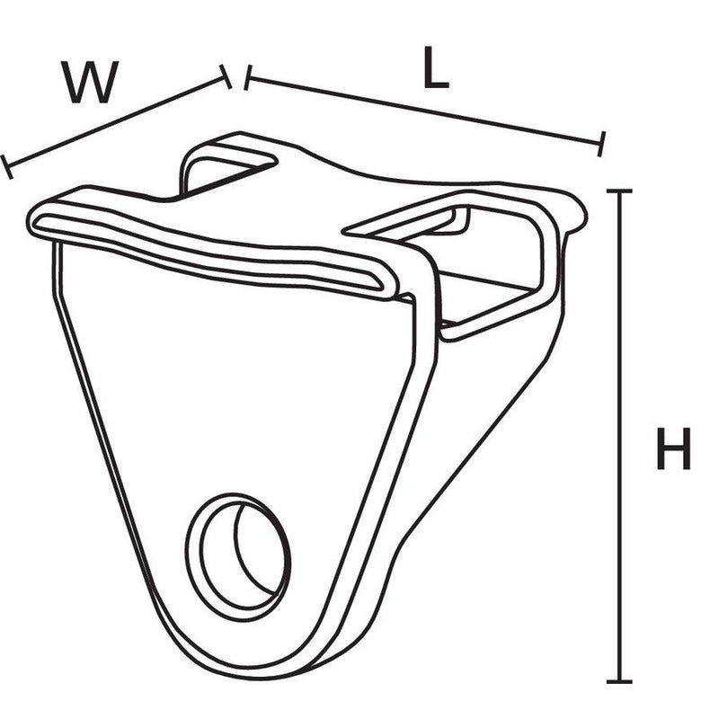 HellermannTyton - Befestigungssockel und -element für Kabelbinder Abstandhalter 151-29701(500) Auflagefl.34,3x26 mm − 500 Stück