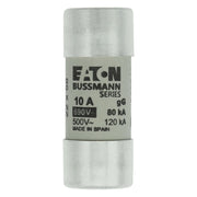 Eaton - Zylindrische Sicherung Sicherungseinsatz Nieders. CYLINDRICA#C22G10 10A AC 690V 80kA − 10 Stück