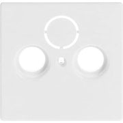 Busch-Jaeger - Einsatz/Abdeckung für Kommunikationstechnik Zentralscheibe dav/sws 1743-84 f.Antennendose 2Loch