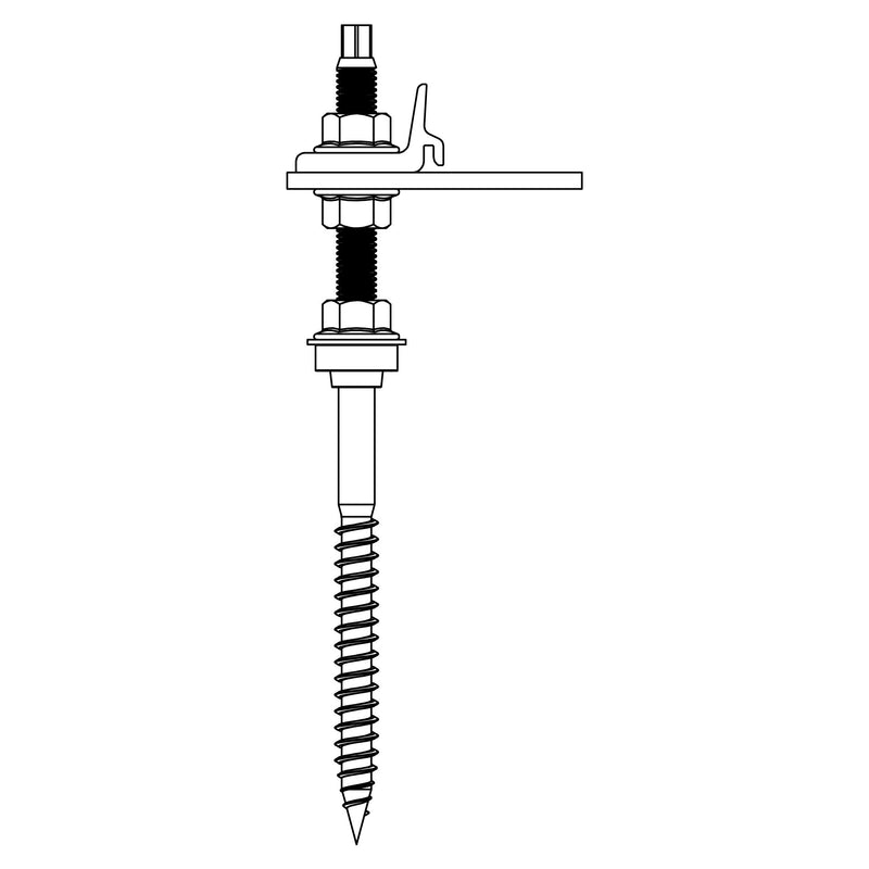 K2 - Stockschraube Stockschrauben montiert 2003276 M12x250